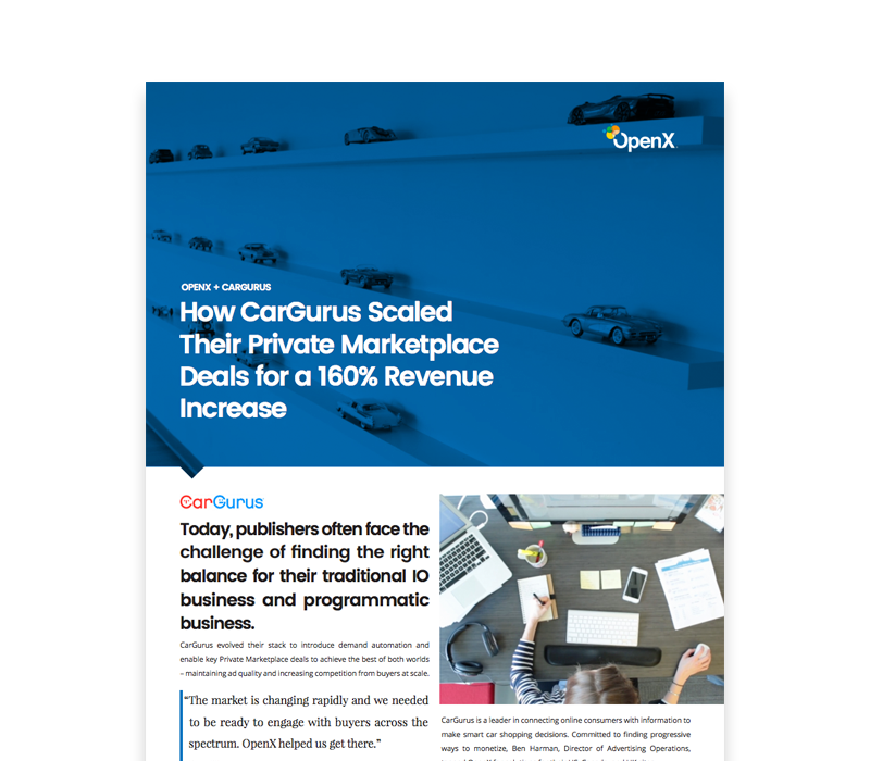 CarGurus Scales Their Private Marketplace Deals for a 160% Revenue Increase OX CaseStudies Thumbs CarGurus - CarGurus Scales Their Private Marketplace Deals for a 160% Revenue Increase